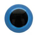 Oog tweekleurig blauw-zwart 12mm
