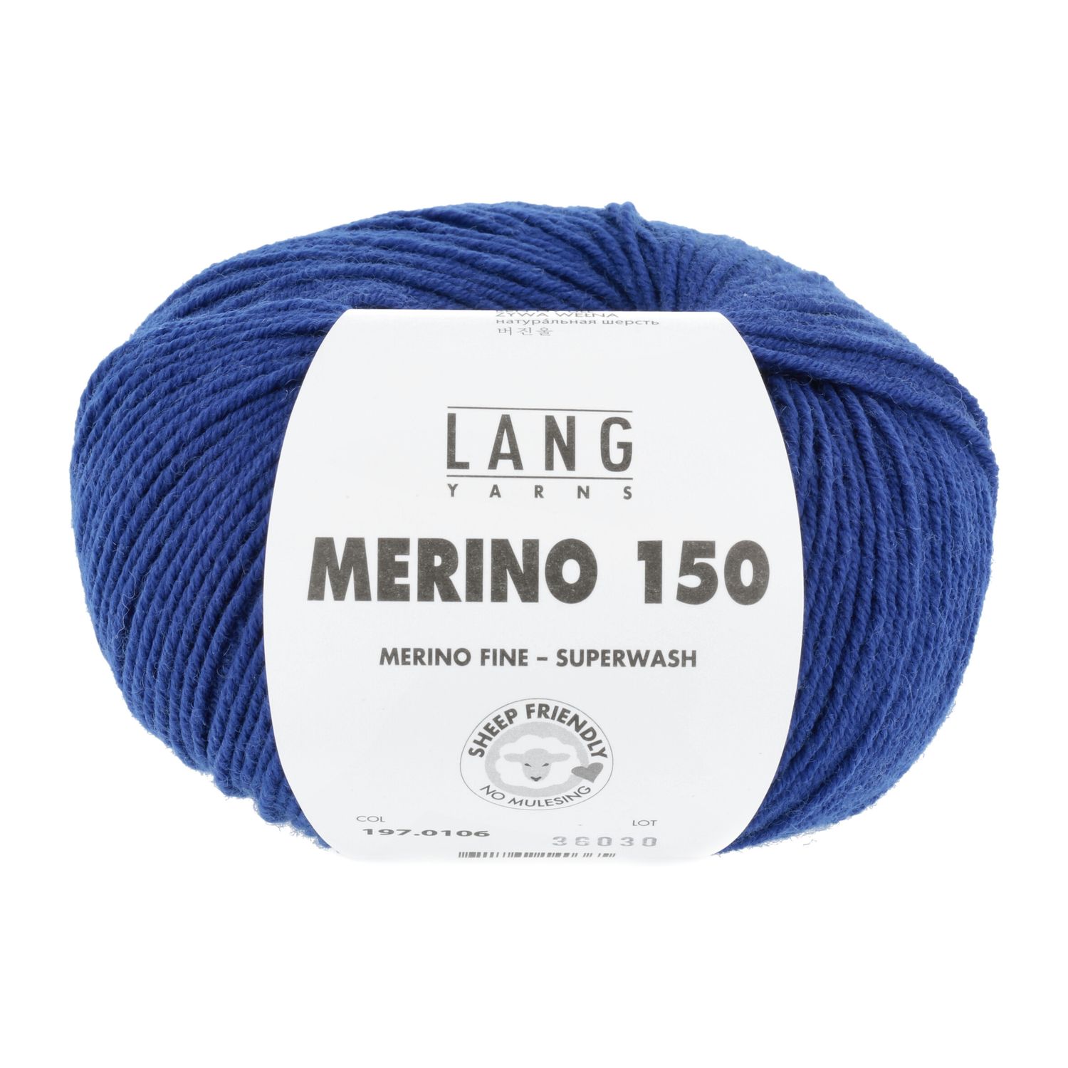 Lang Yarns Merino 150 | 0106 fel blauw