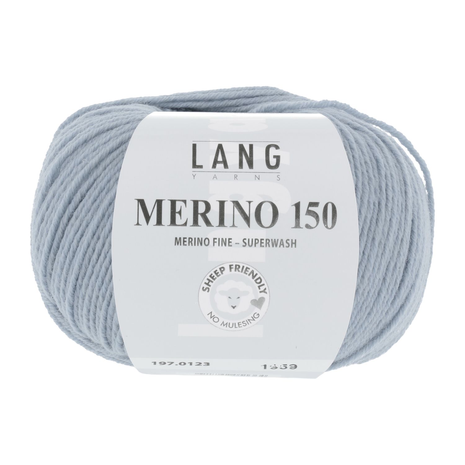 Lang Yarns Merino 150 | 0123 zilvergrijs