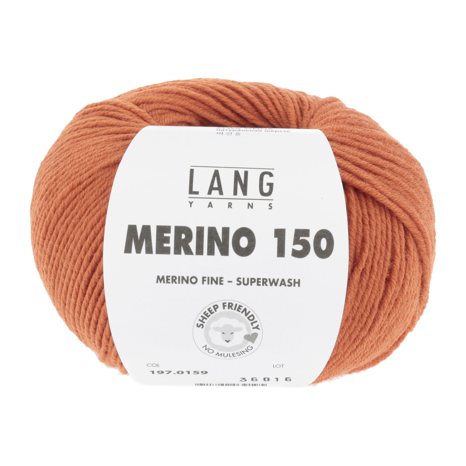 Lang Yarns Merino 150 | 0159 mandarijn