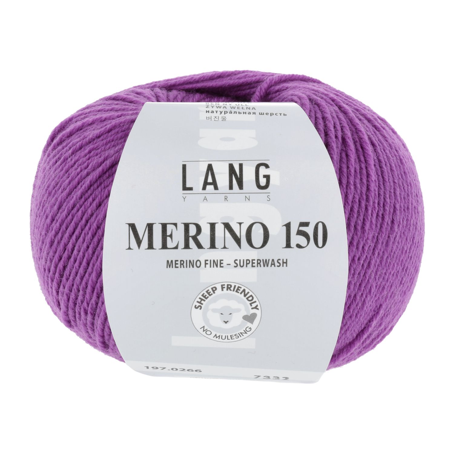 Lang Yarns Merino 150 | 0266 fuchsia