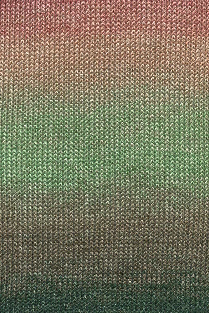 Lang Yarns Quattro Degradé | 0008 mint/donkergroen/abrikoos