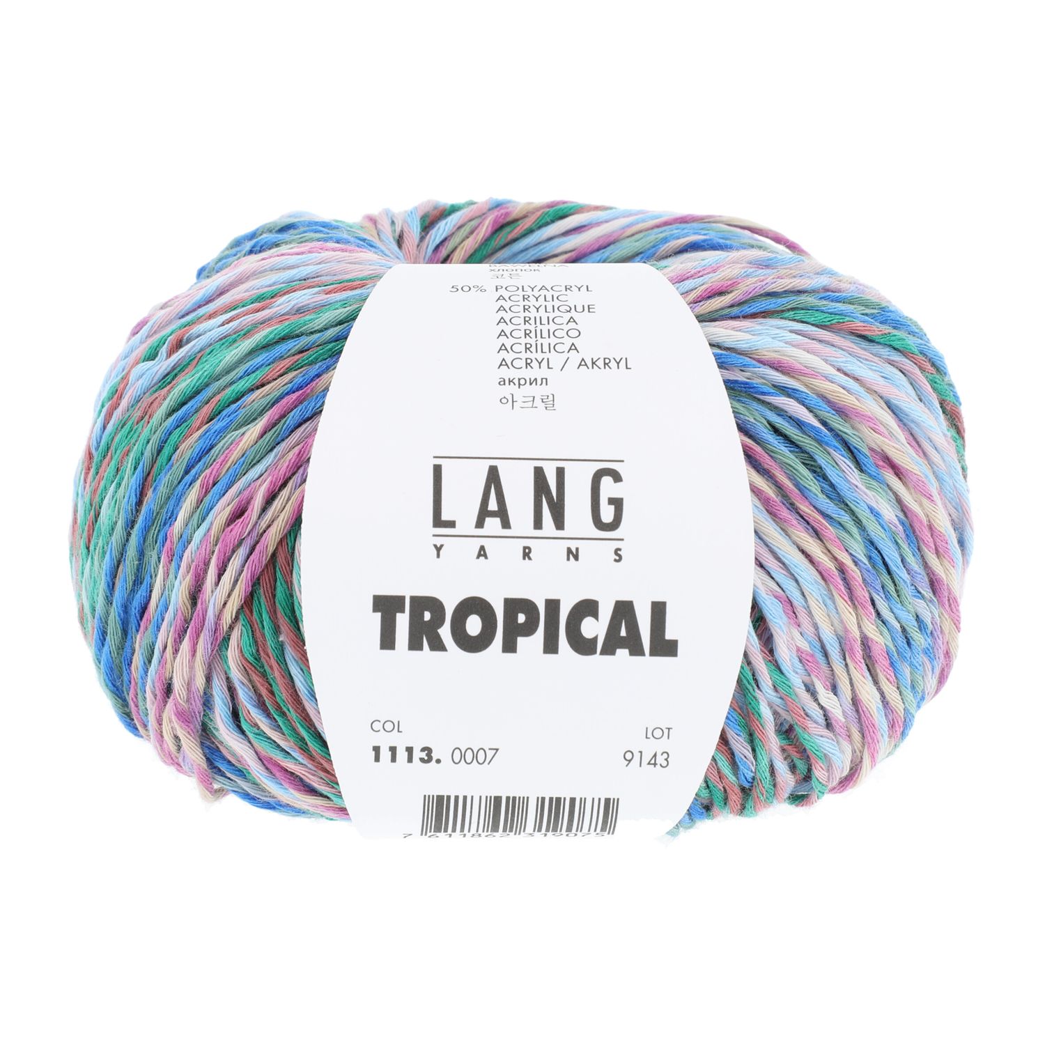 Lang Yarns Tropical | 0007 lila,blauw,groen