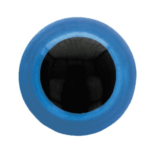 Oog tweekleurig blauw-zwart 10mm