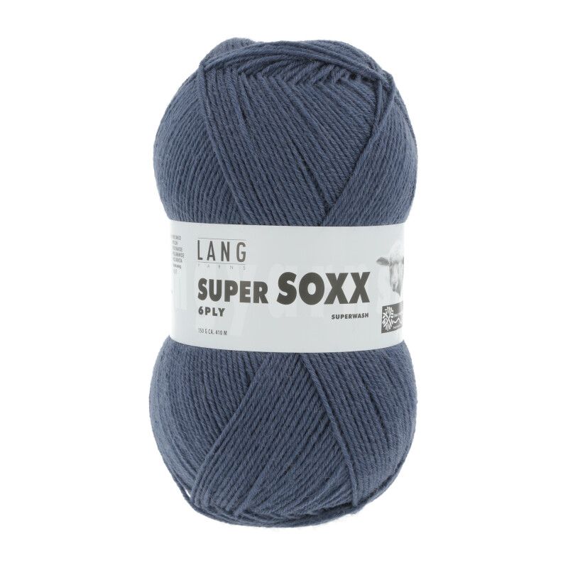 Lang Yarns Super Soxx 6-Ply | 0034 blauw