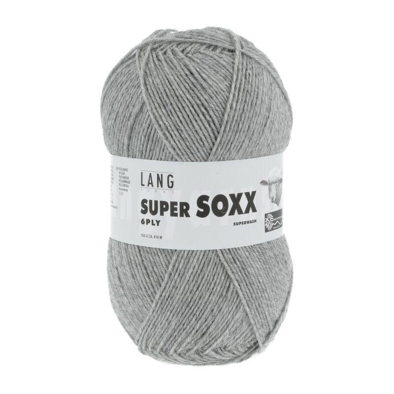 Lang Yarns Super Soxx 6-Ply | 0003 licht grijs