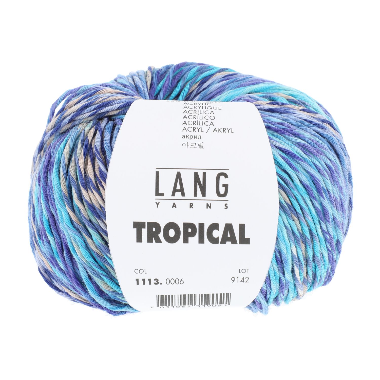 Lang Yarns Tropical | 0006 blauw