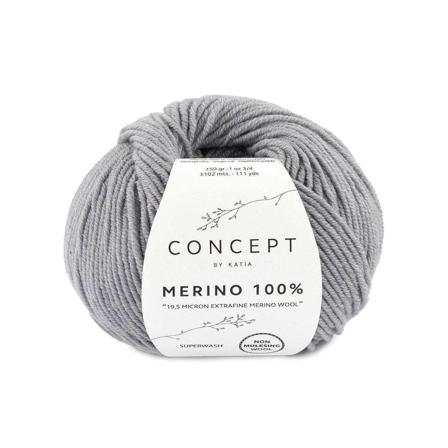 Merino 100% | 504 Venster grijs