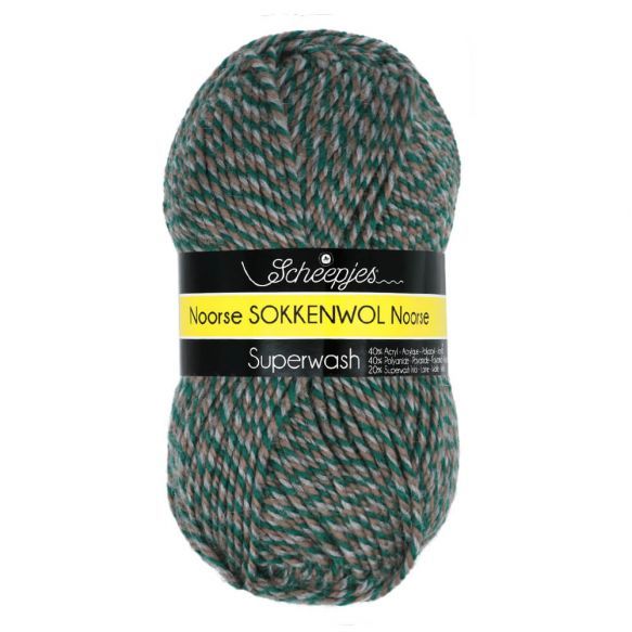 Noorse Wol | 6853 Groen, Bruin, Grijs