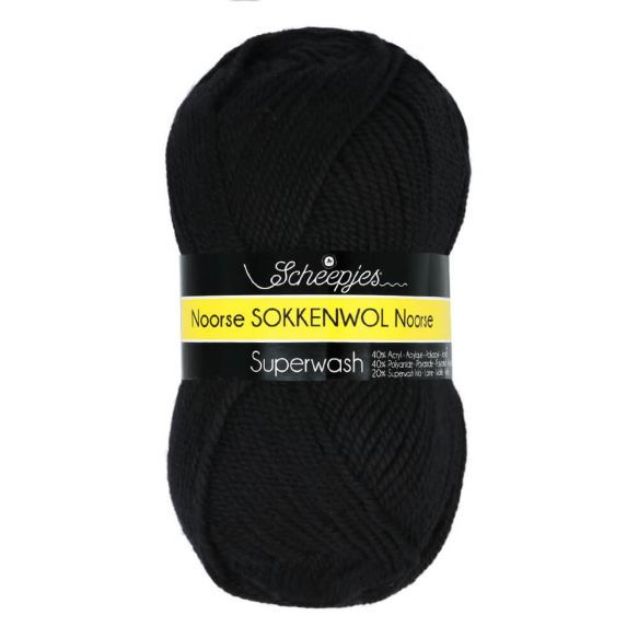 Noorse Wol | 6860 Zwart