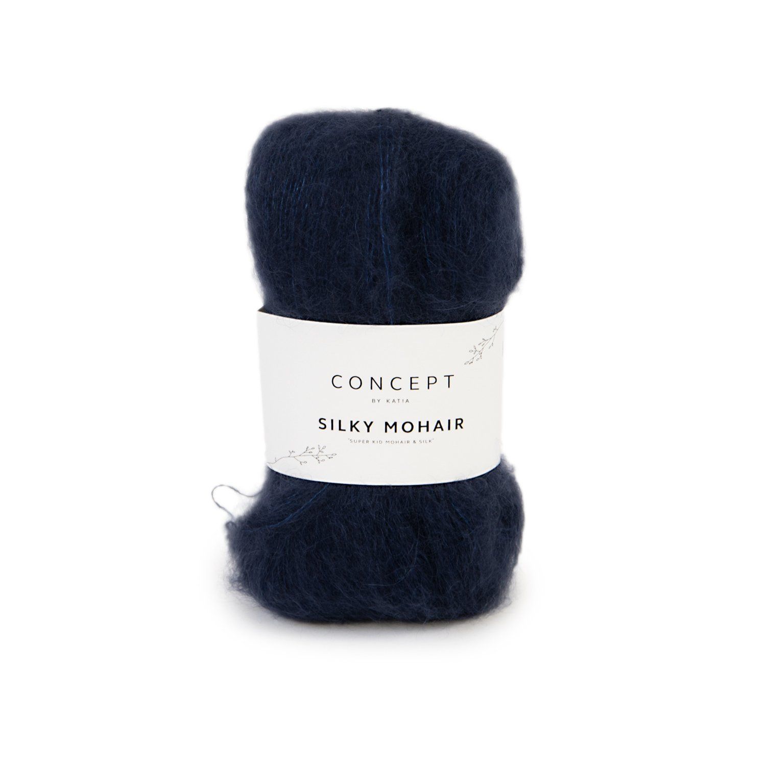 Silky mohair | 107 nacht blauw