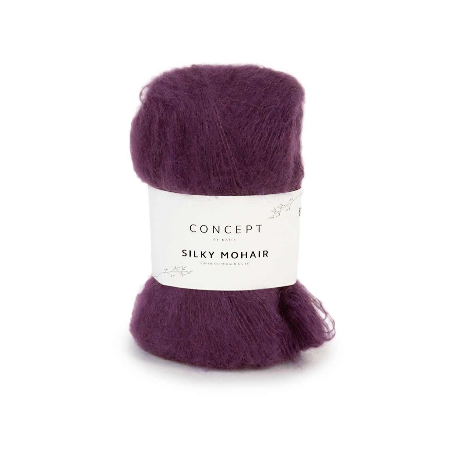 Silky mohair | 114 aubergine