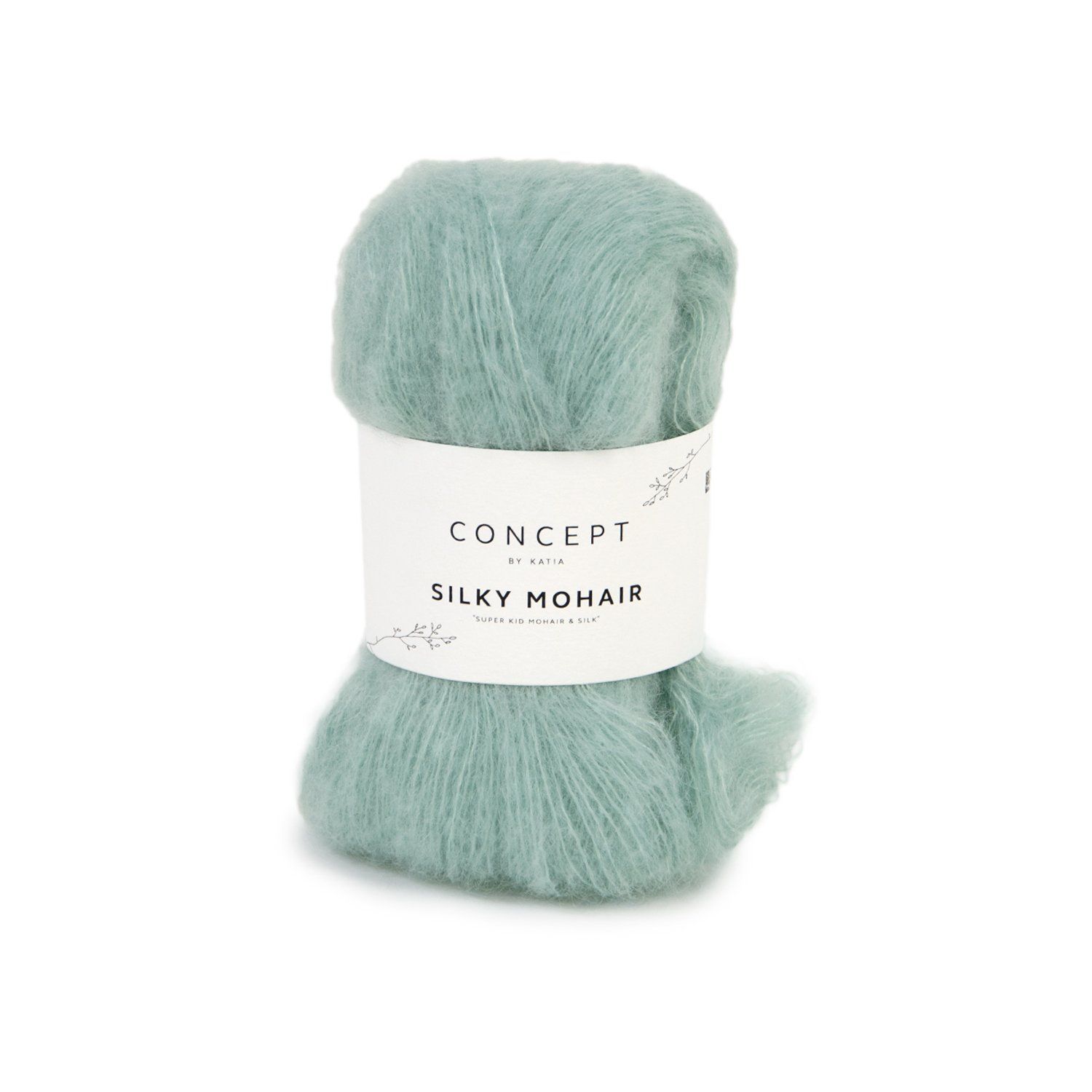 Silky mohair | 124 blauwachtig groen
