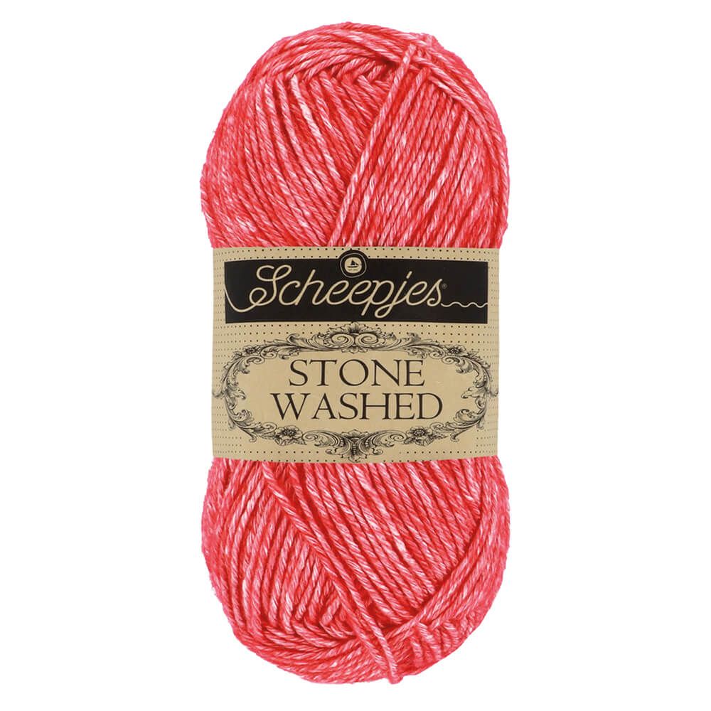Scheepjes Stone Washed | 823 Kornalijn rood