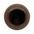 Oog tweekleurig bruin-zwart, Size: 8mm
