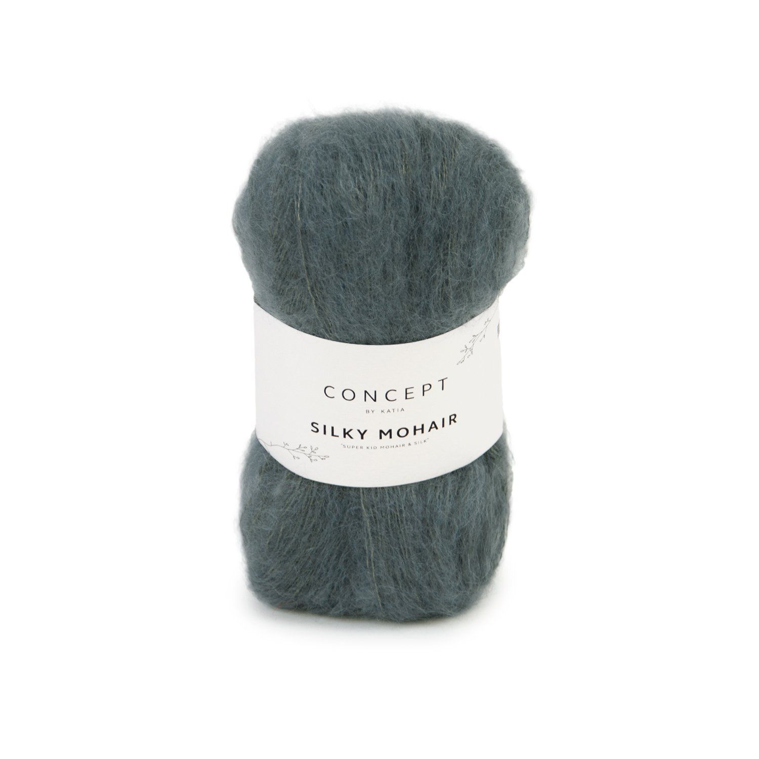 Silky mohair | 105 medium grijs