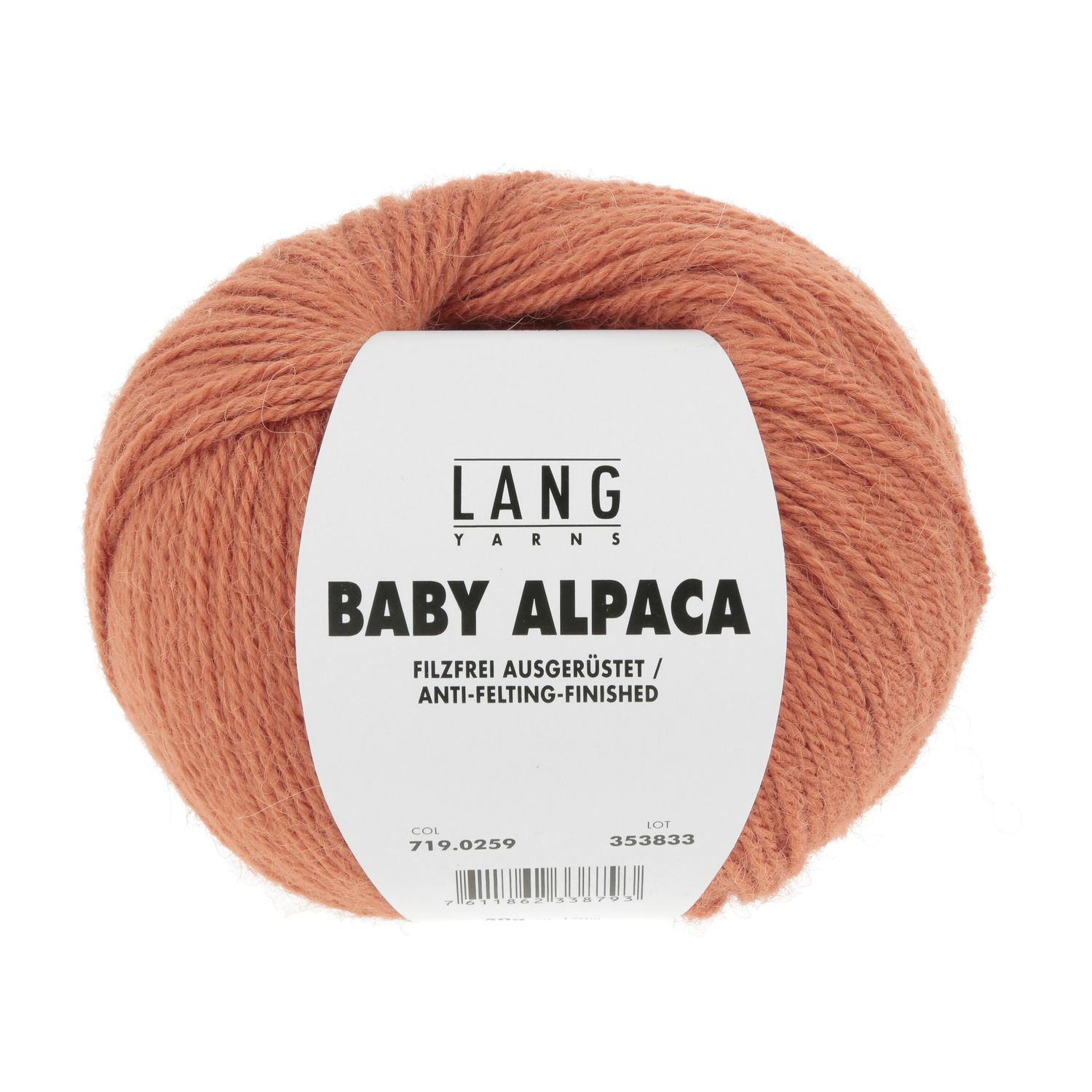 Lang Yarns Baby Alpaca | 0259 oranje