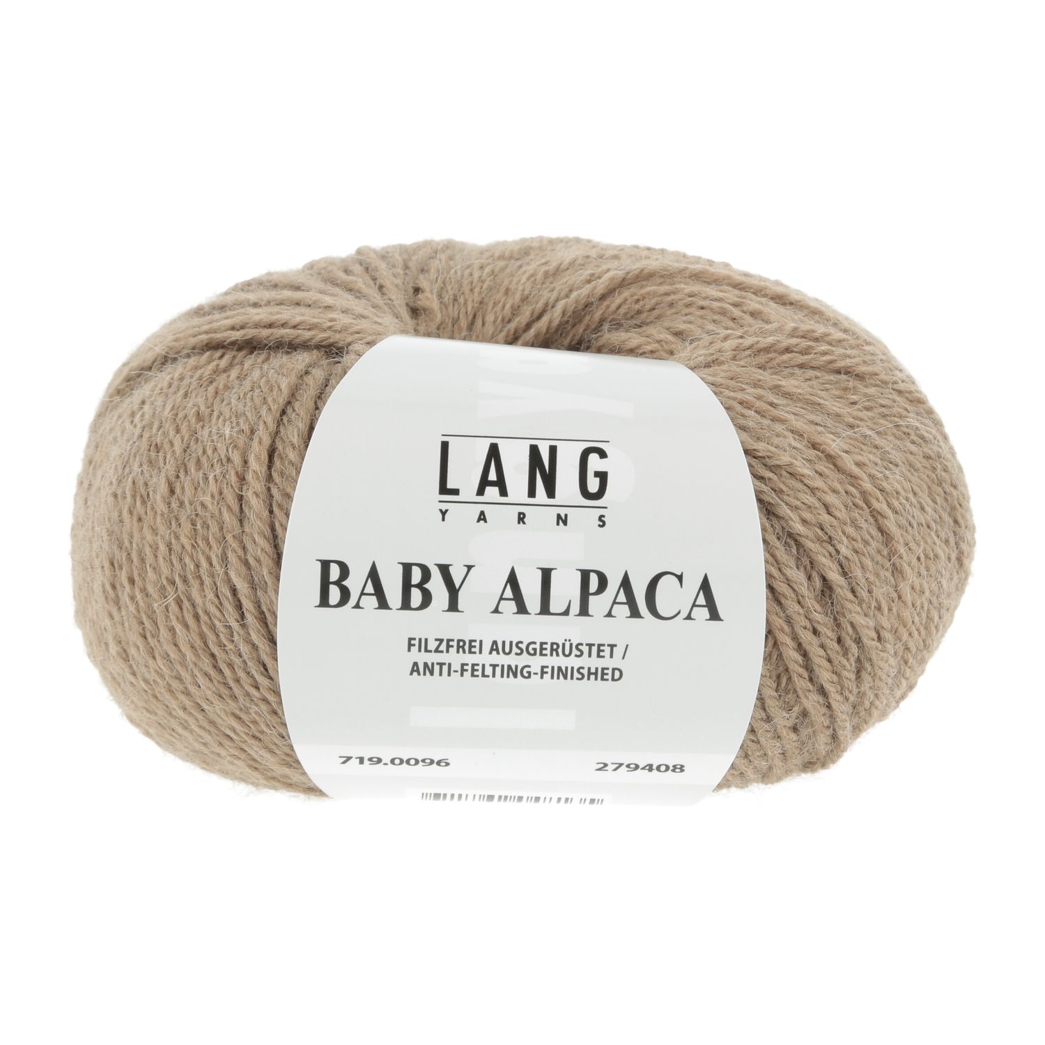 Lang Yarns Baby Alpaca | 0096 licht bruin melange