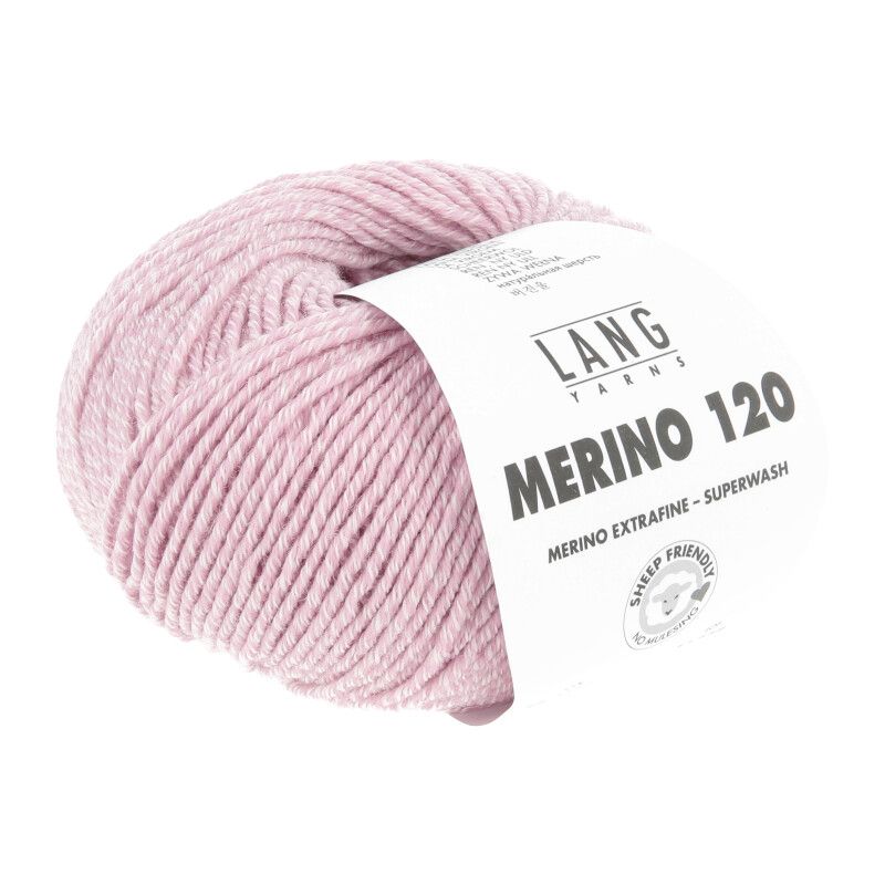 Lang Yarns Merino 120 | 0151 flamingo-wit