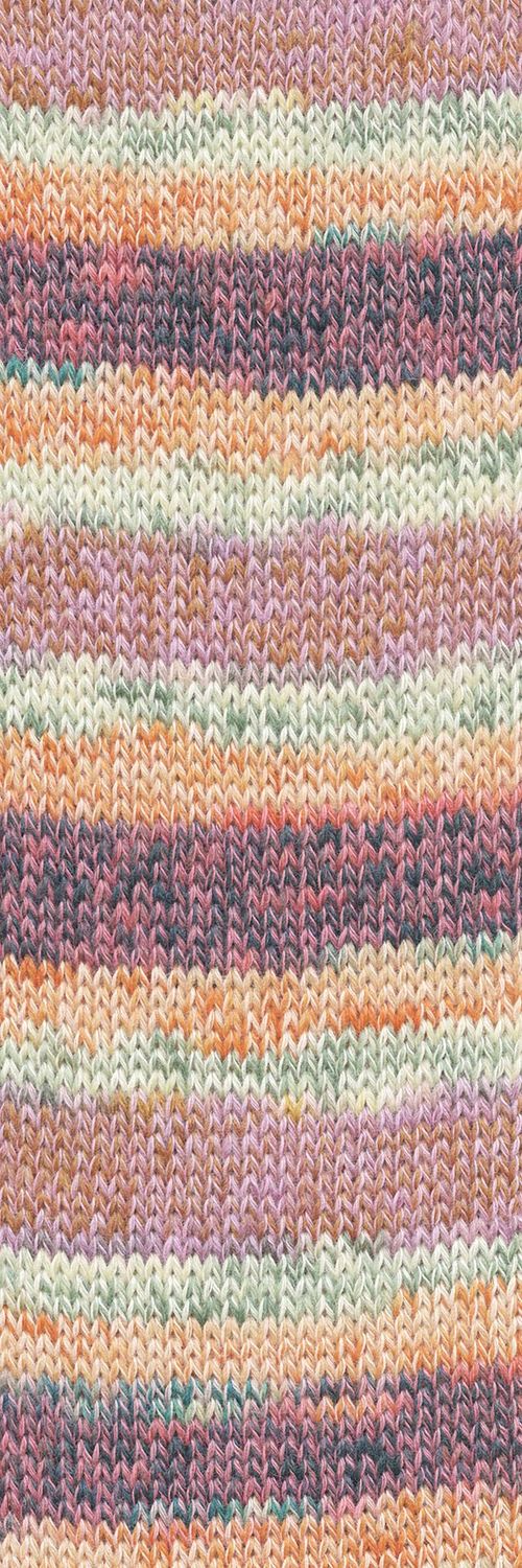 Lang Yarns Footprints | 0015 oranje, lila, groen