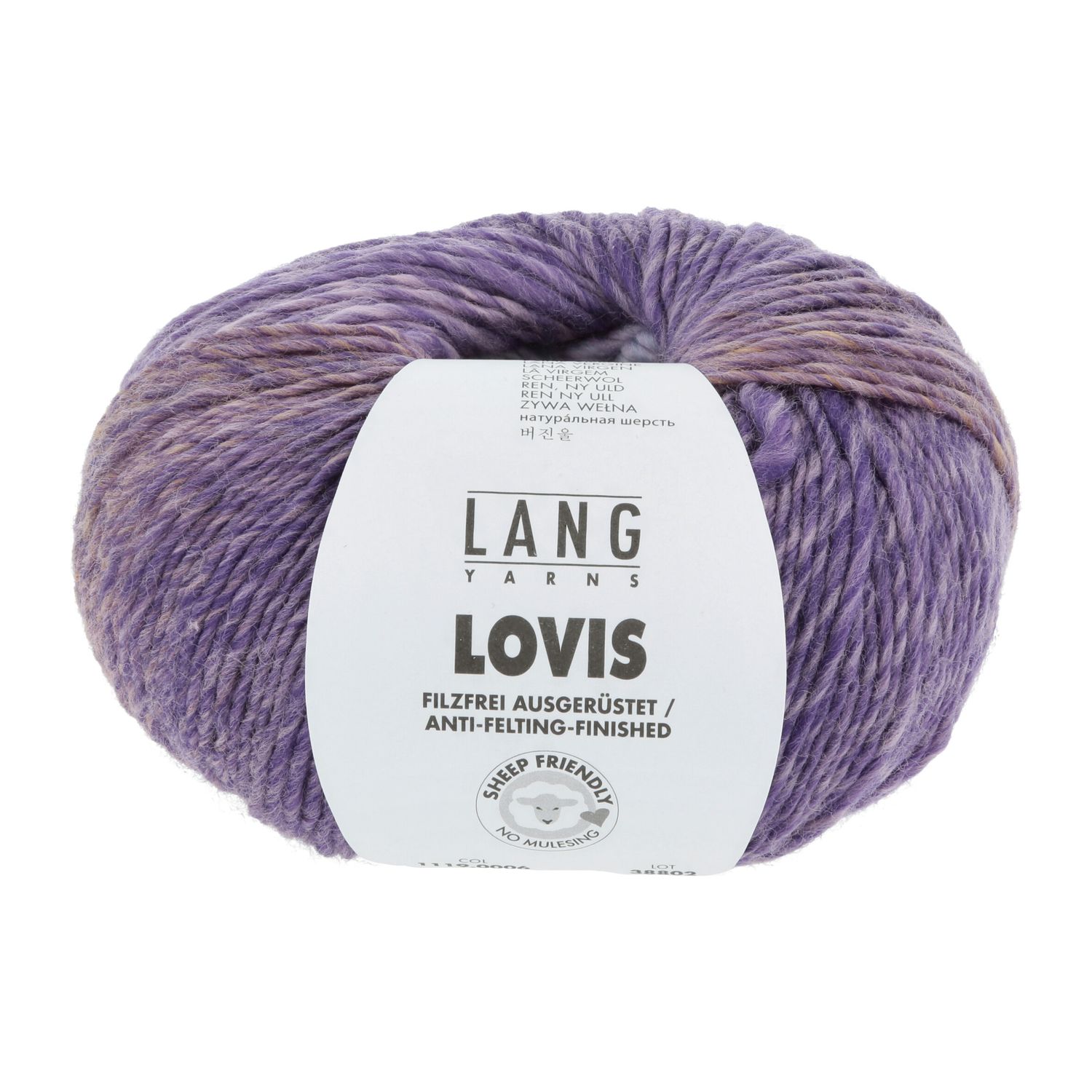Lang Yarns Lovis | 0006 safraan/lila