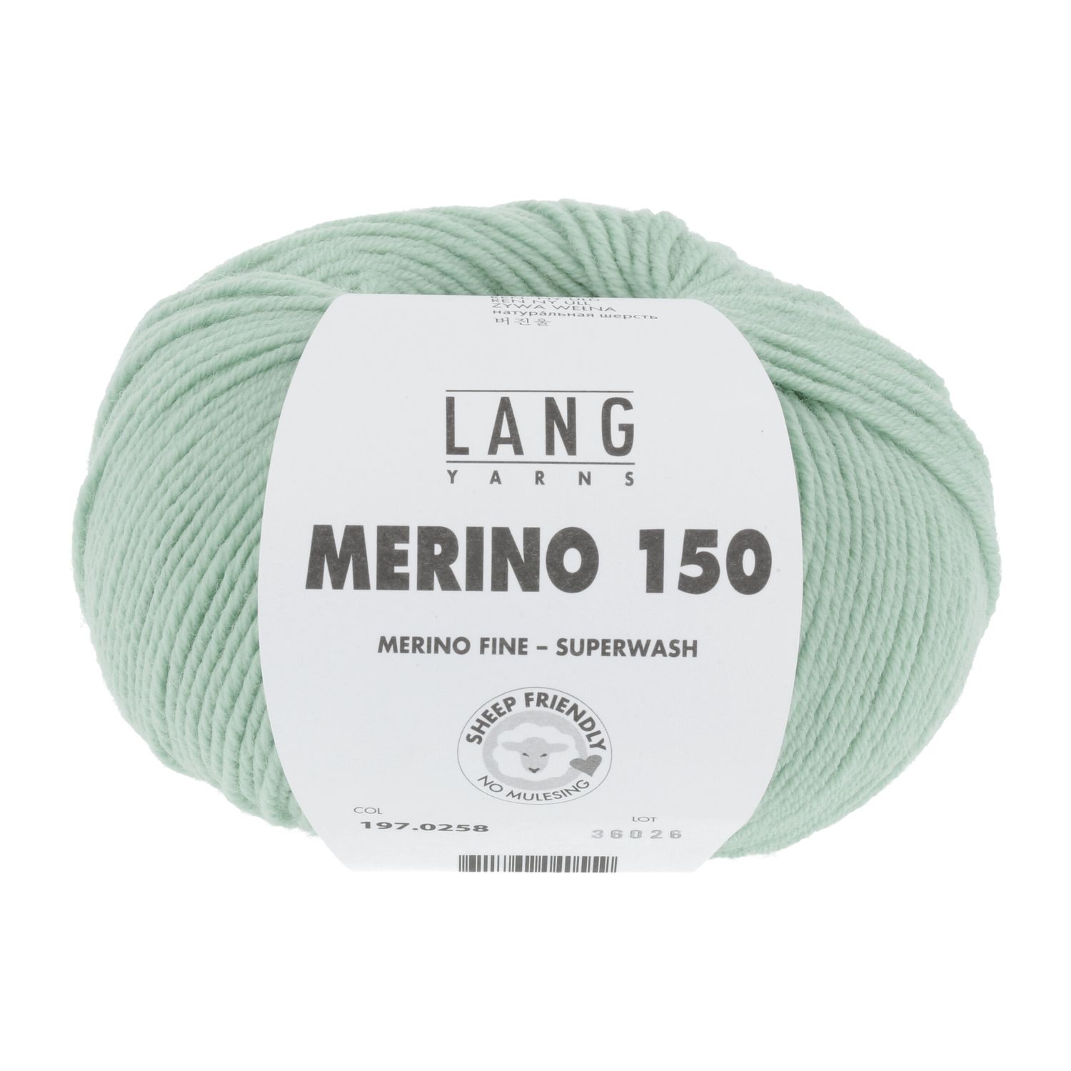 Lang Yarns Merino 150 | 0258 mint groen