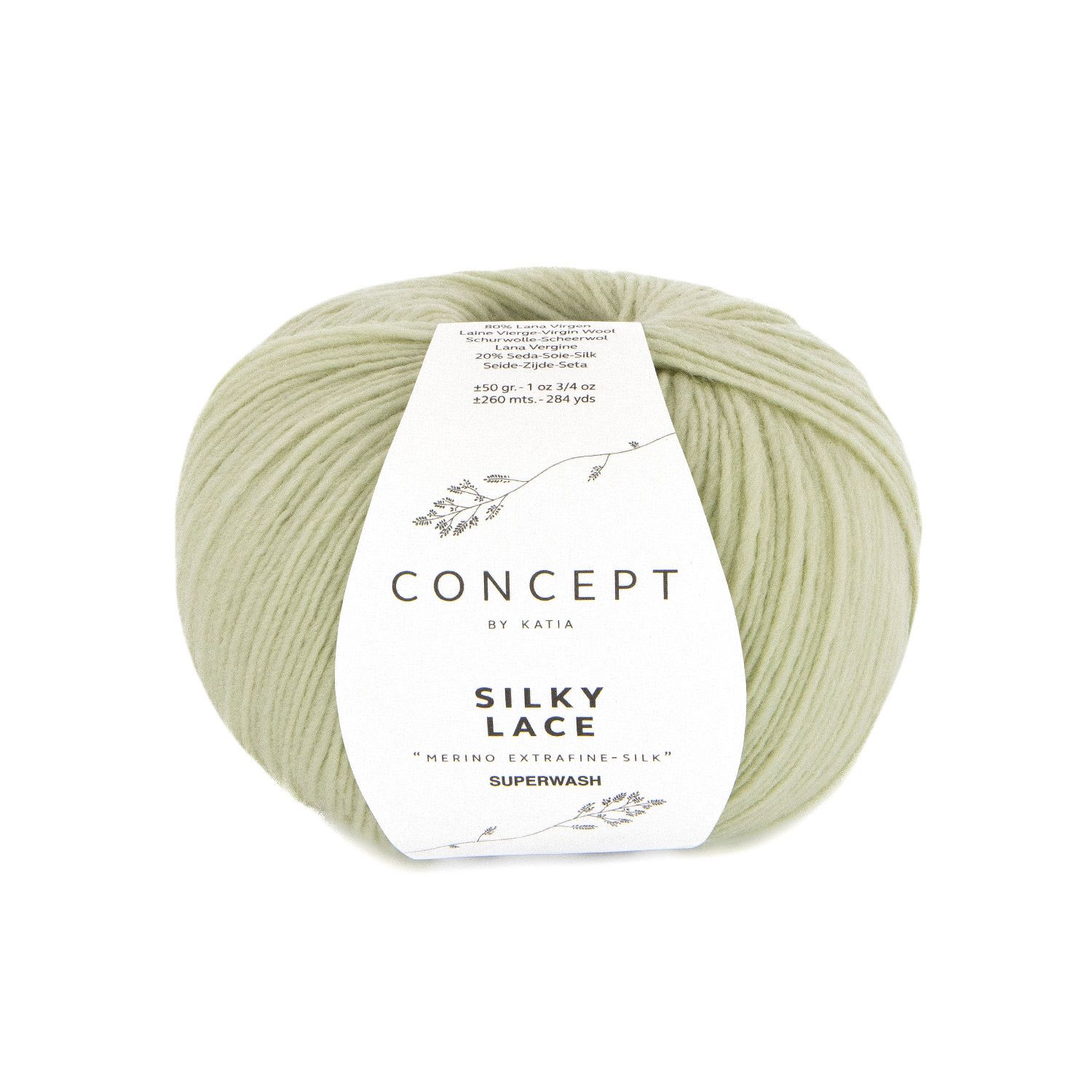 Silky Lace | 188 Witachtig groen