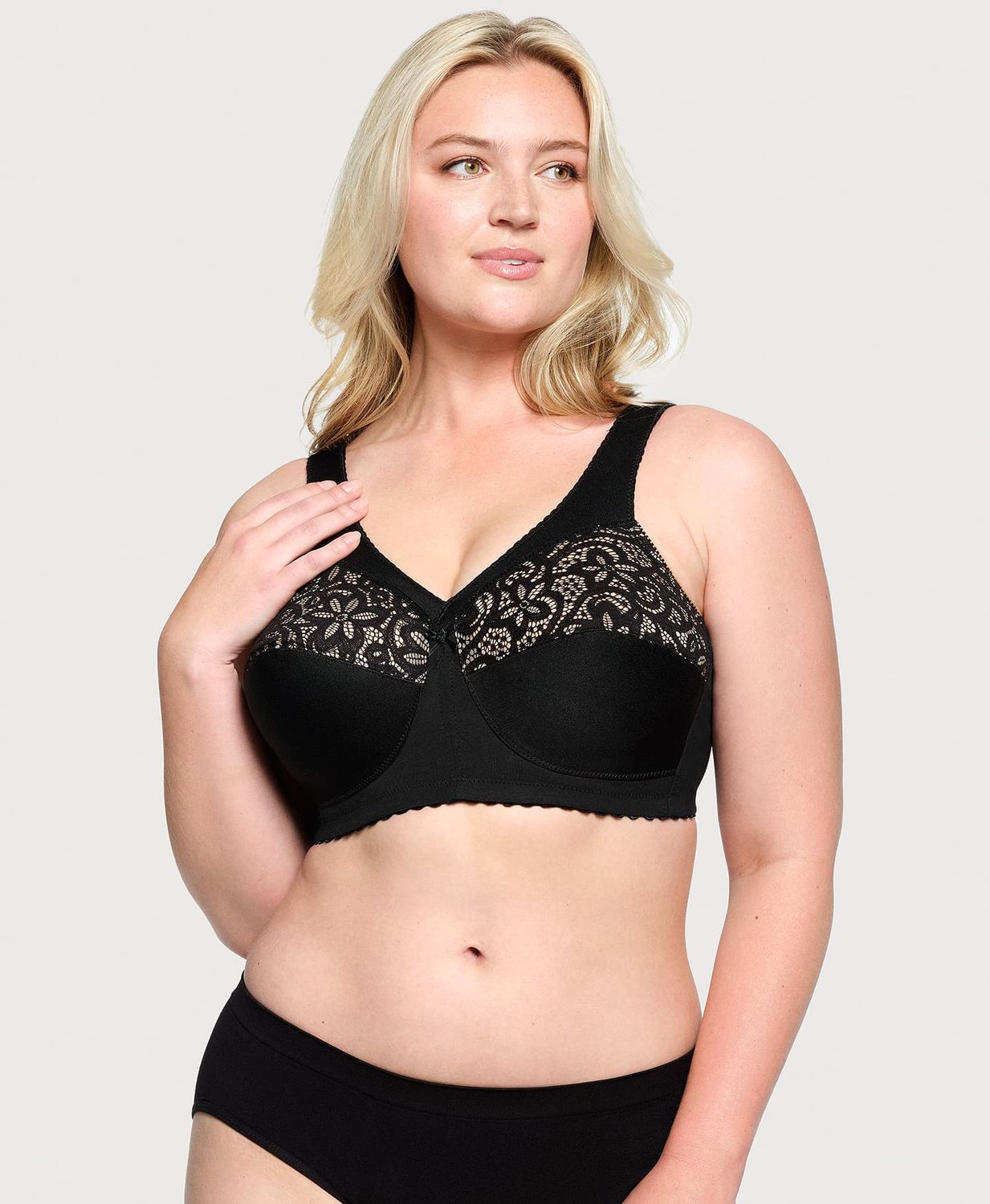 1001 Glamorise MagicLift Cotton Wirefree Support Bra
