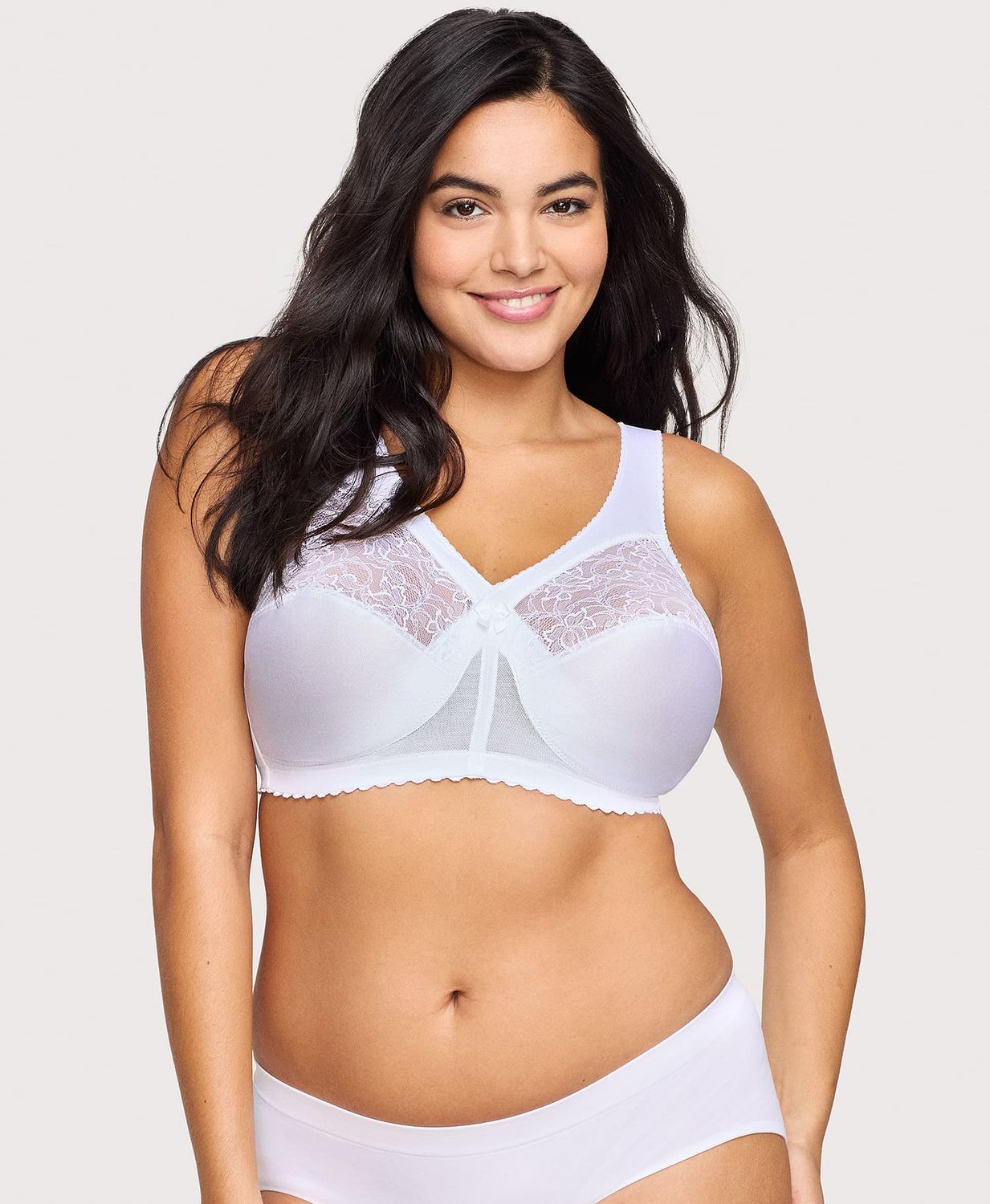 1000 Glamorise MagicLift Original Wirefree Support Bra White