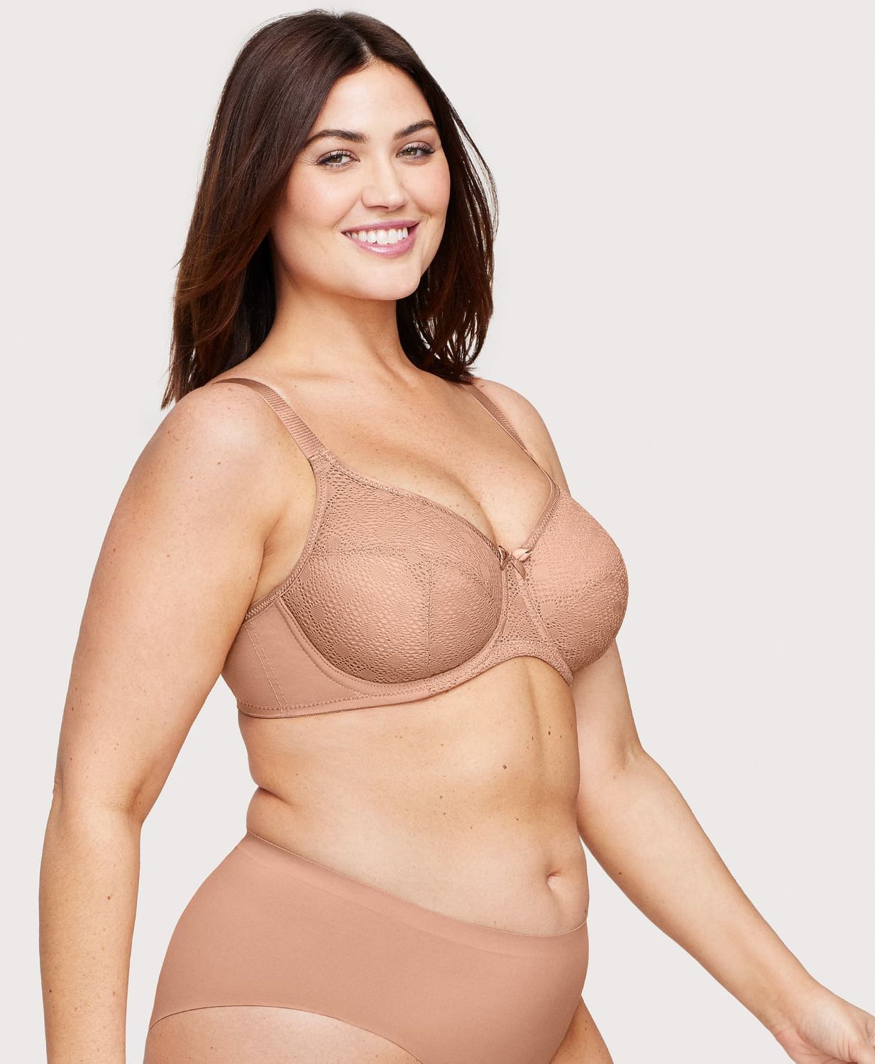 9855 Glamorise Lace Comfort Wonderwire Bra