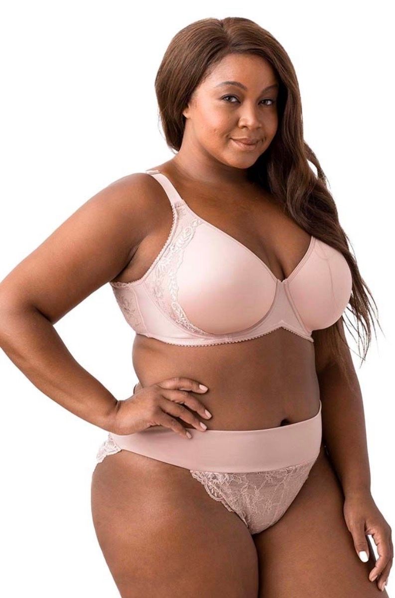 2911 Microfiber and Lace Molded Underwire Bra
