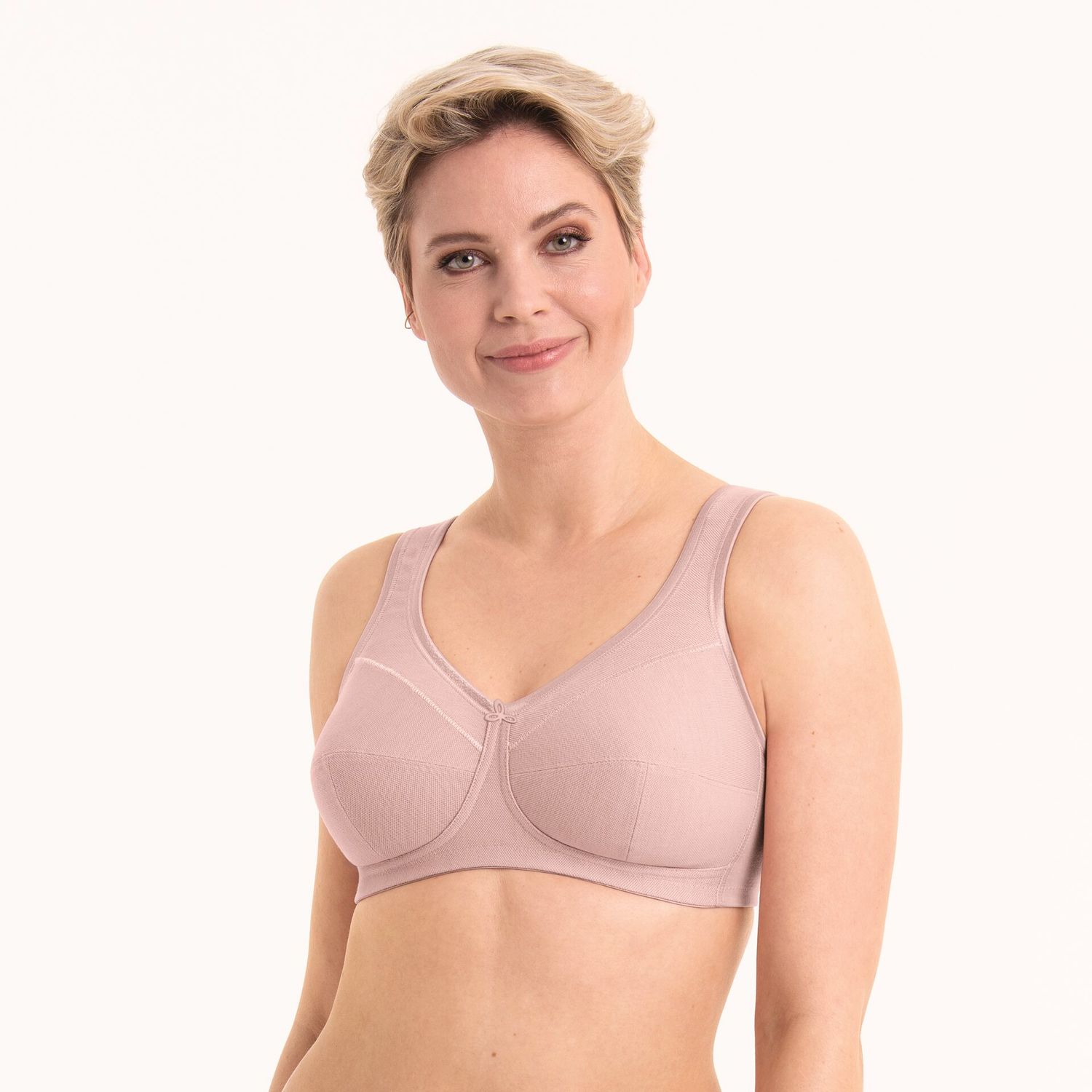 5427 Anita Jana Wirefree Support Bra Champagne/Maritime Blue/ Rosewood