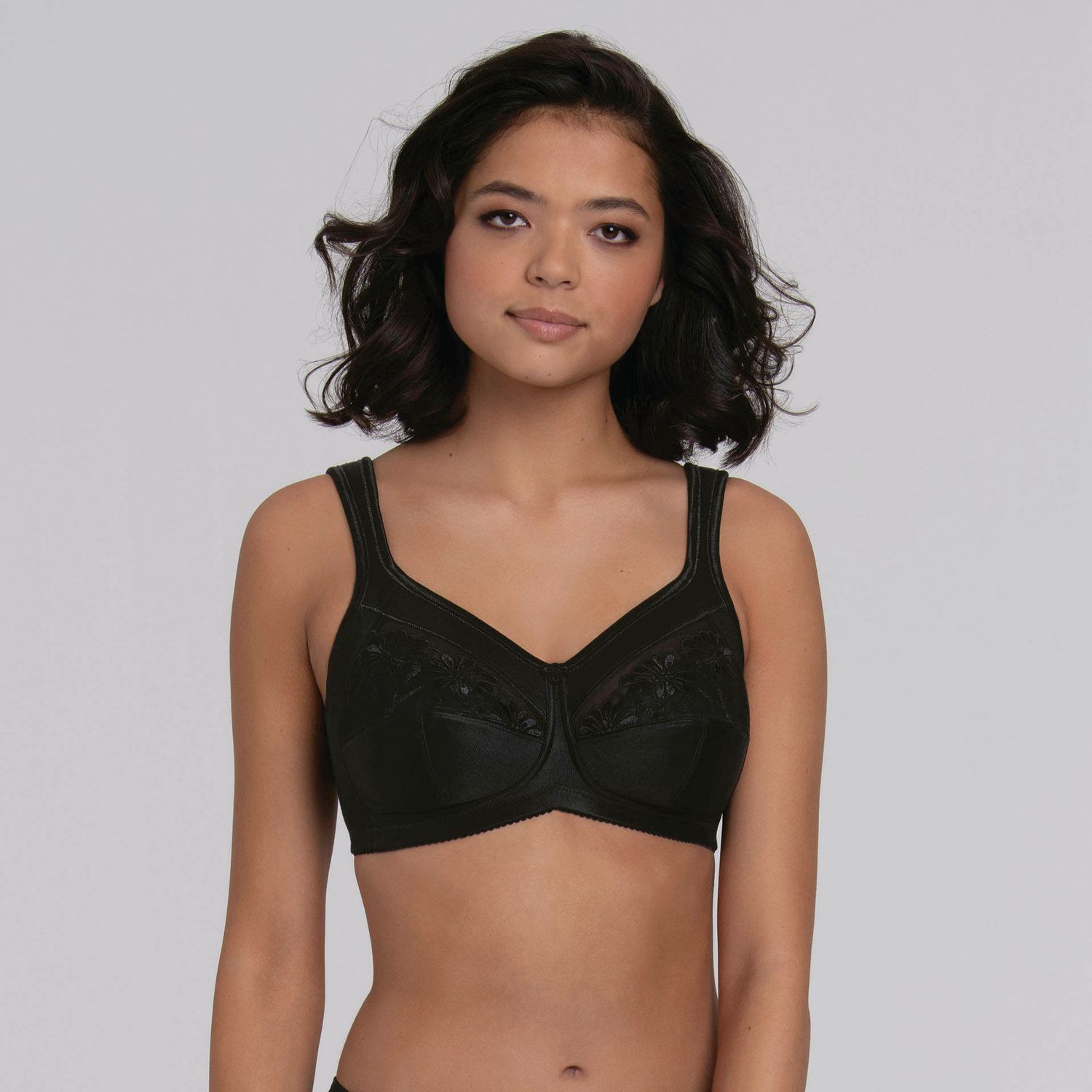 5349X Safina Post Mastectomy Wirefree Bra Black/Sand