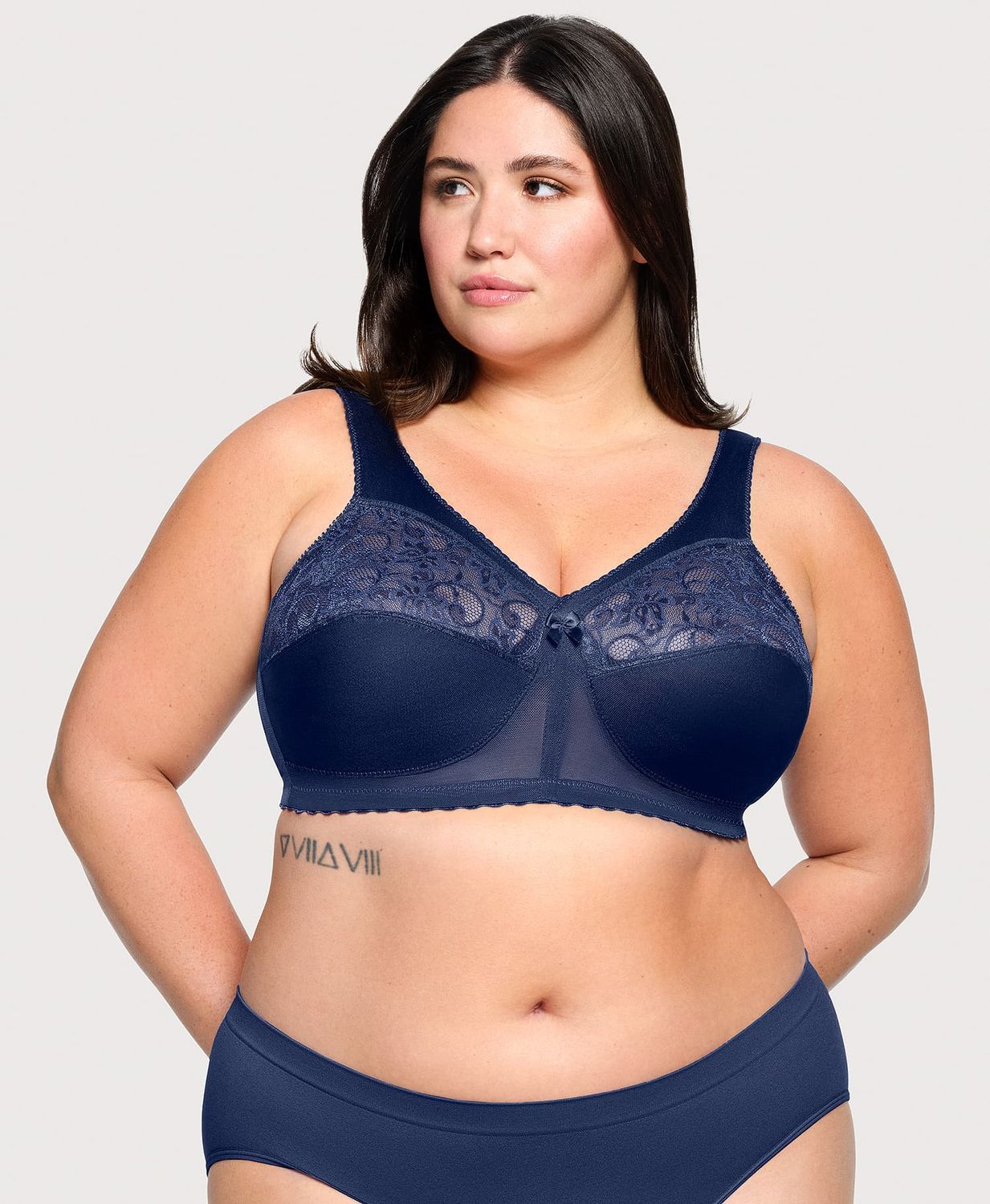 1000 Glamorise MagicLift Original Wirefree Support Bra Navy