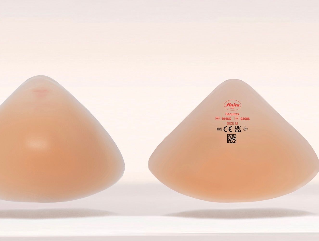 1046X Sesquitex Triangular Partial Silicone Breast Form