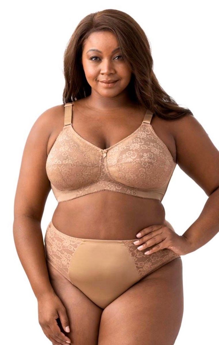 1303 Elila Lace Softcup Wirefree Bra Mocha