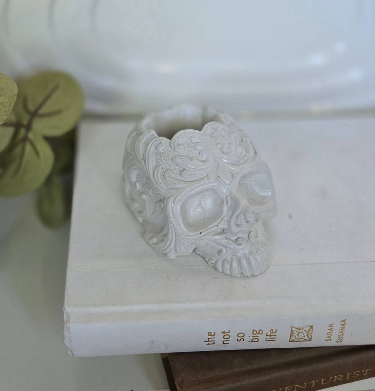 Vintage Skull Mini Planter