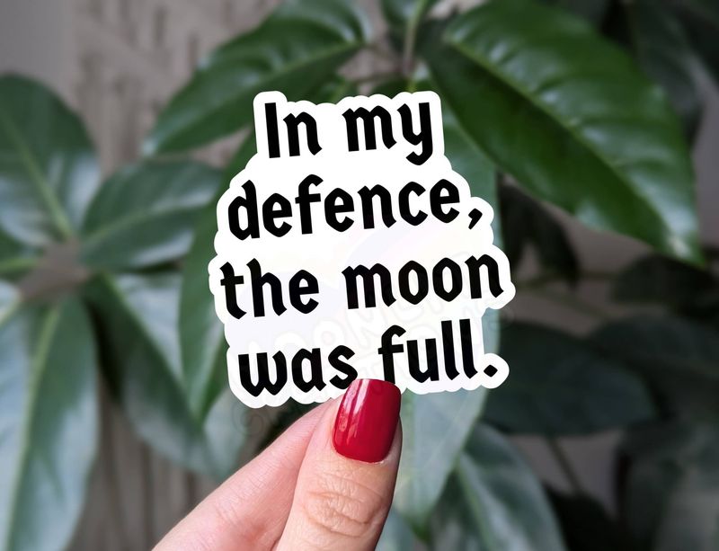 In My Defence The Moon Was Full | 3"