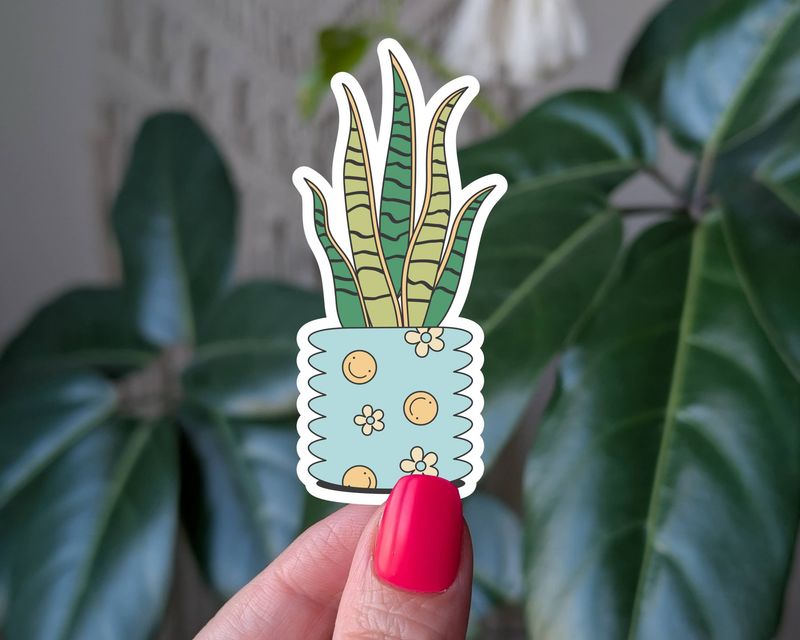 Snake Plant - Vinyl Sticker | 3"
