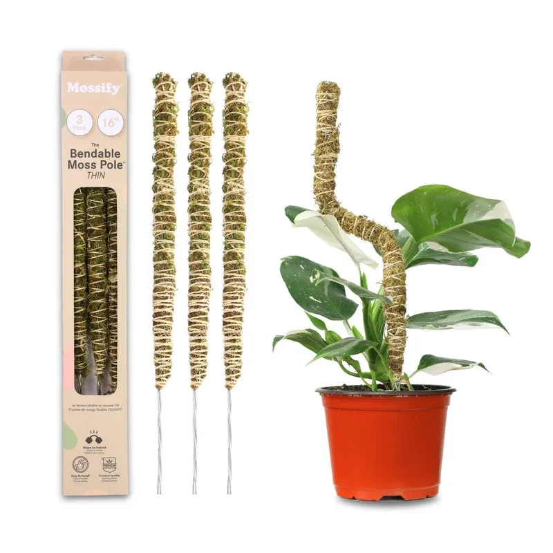 Bendable Moss Pole THIN - 3 Pack, Size: 16"