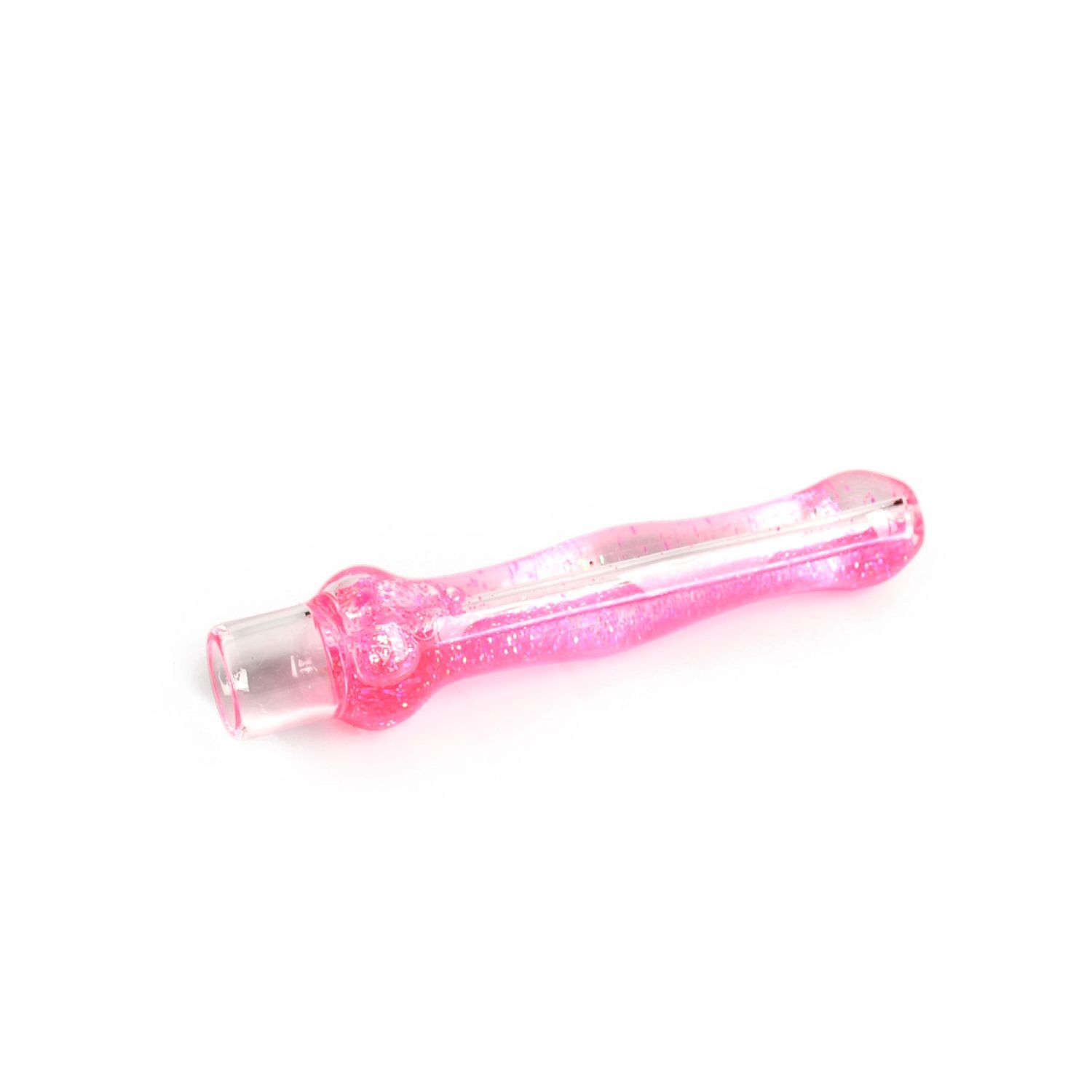 4.25" Sparkle Liquid One-Hitter, Color: Pink