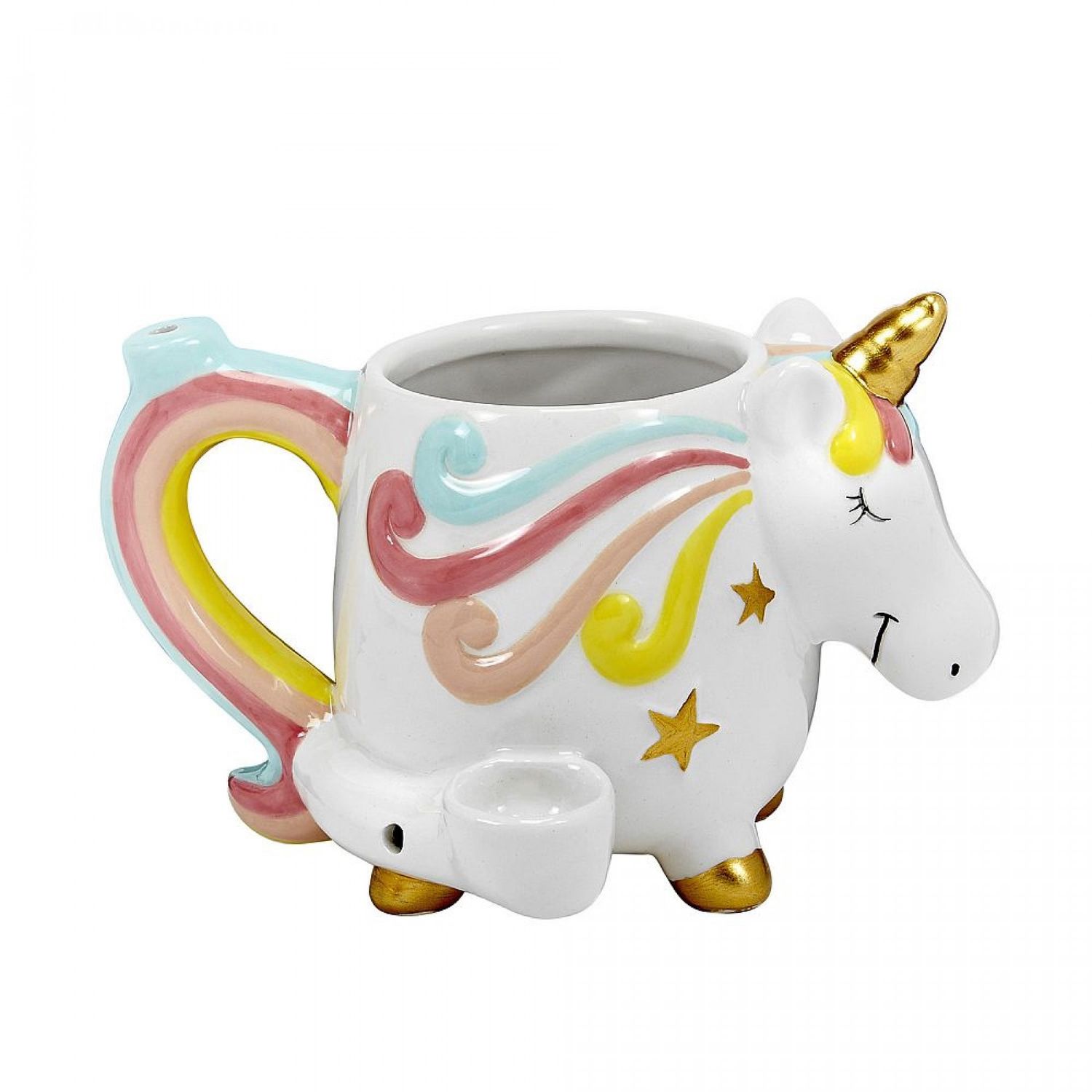 Unicorn Ceramic Mug Pipe Unicorn Ceramic Mug Pipe