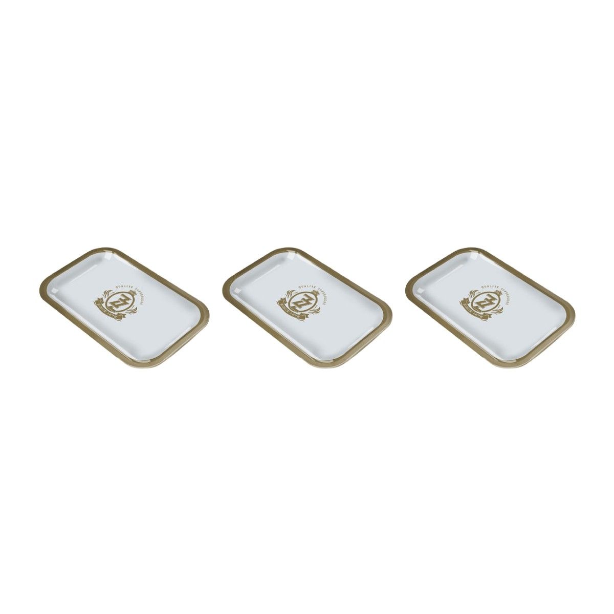 Zig Zag Metal Rolling Tray- Medium Zig Zag Metal Rolling Tray- Medium