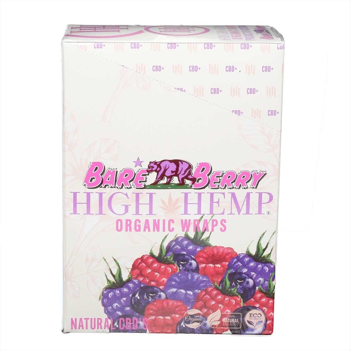 High Hemp Organic Wraps High Hemp Organic Wraps, Flavours: Bare Berry