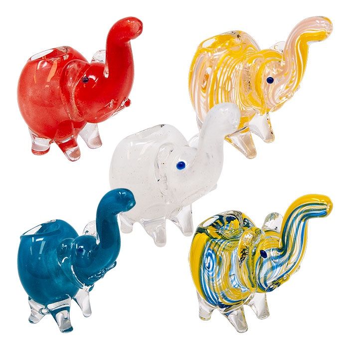 Small Elephant Glass Pipe 2.5 inches Small Elephant Glass Pipe 2.5 inches