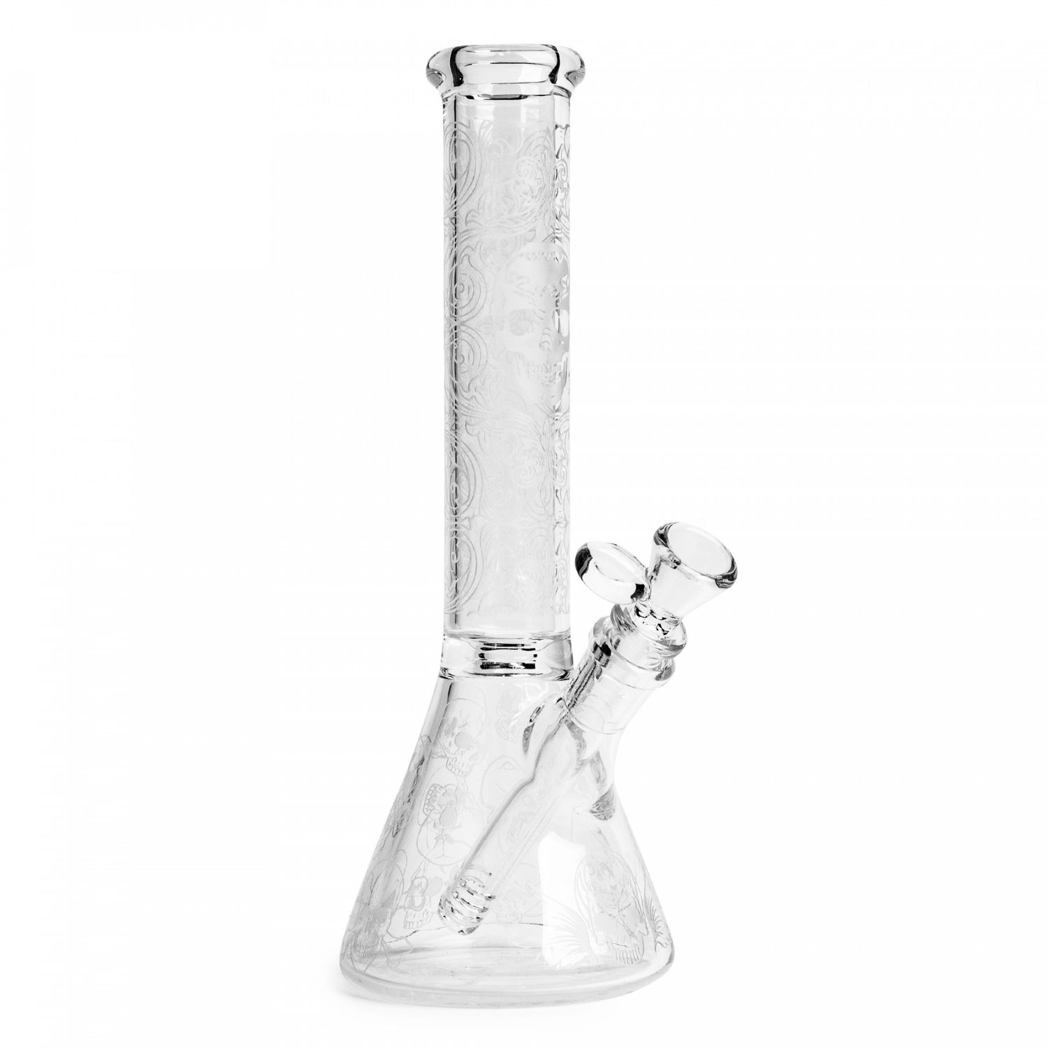 13" Frosted Skull Beaker Tube 13" Frosted Skull Beaker Tube, Title: Default Title
