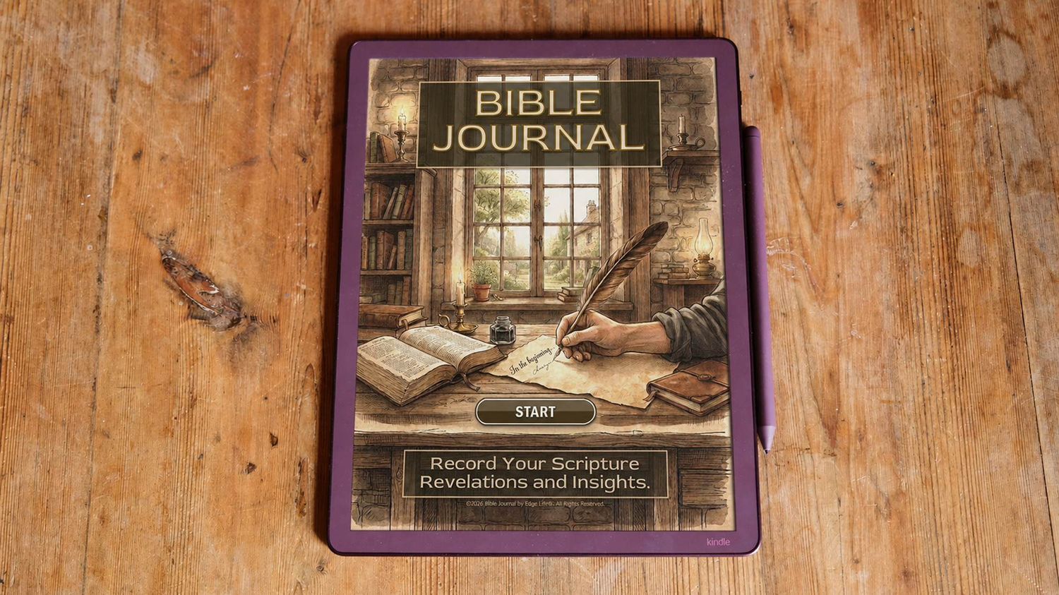 New 2026 Bible Journal PDF for Kindle Scribe.