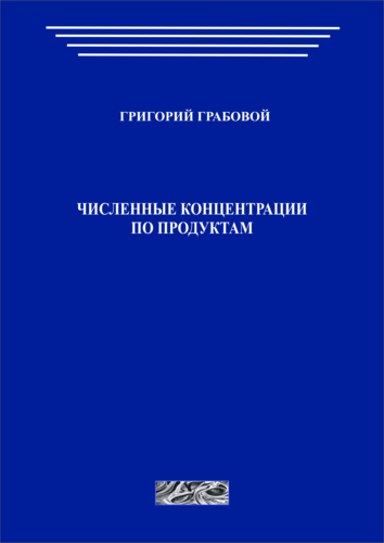 Численные концентрации по продуктам