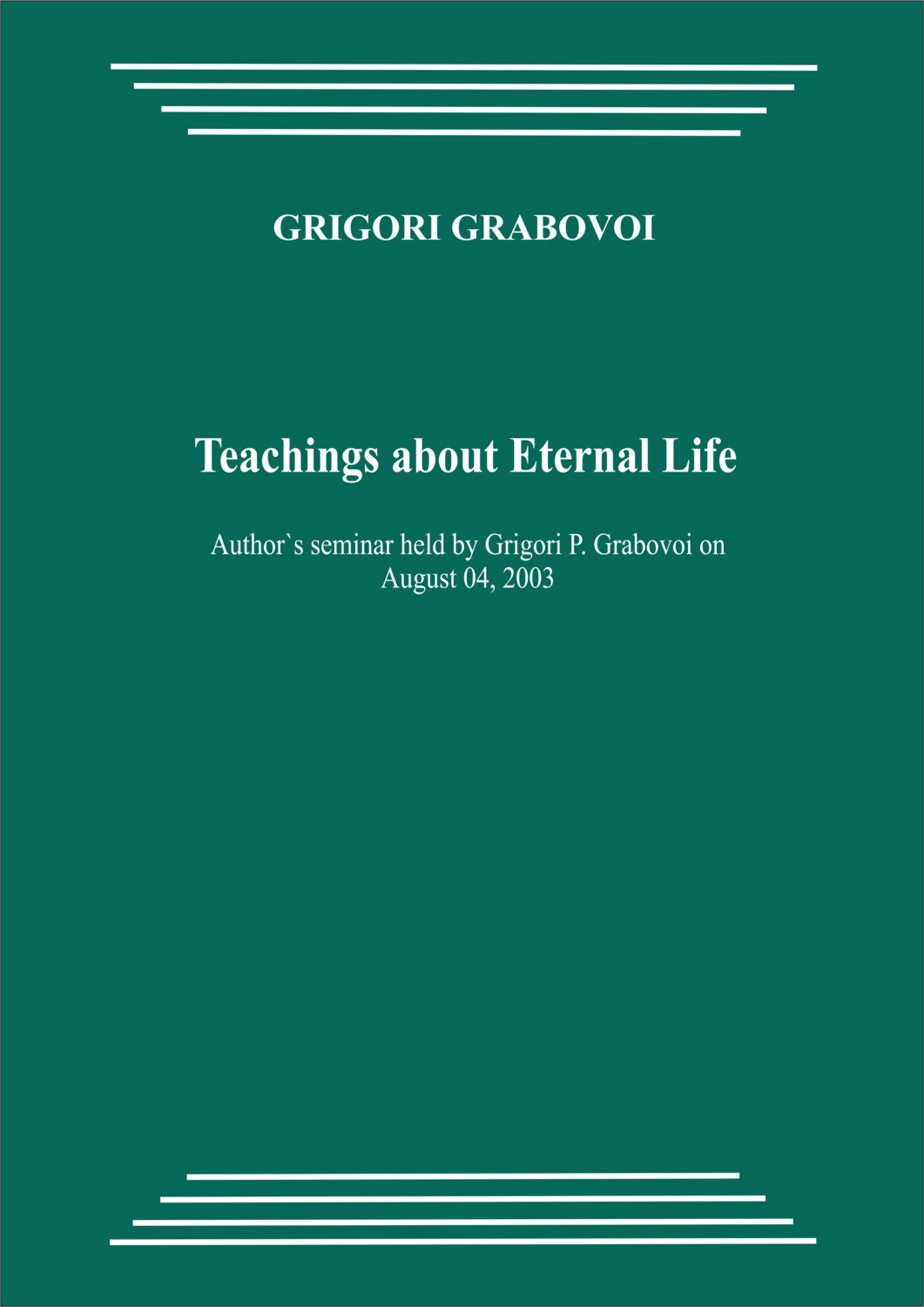 20030804_Teaching about Eternal Life. (pdf)