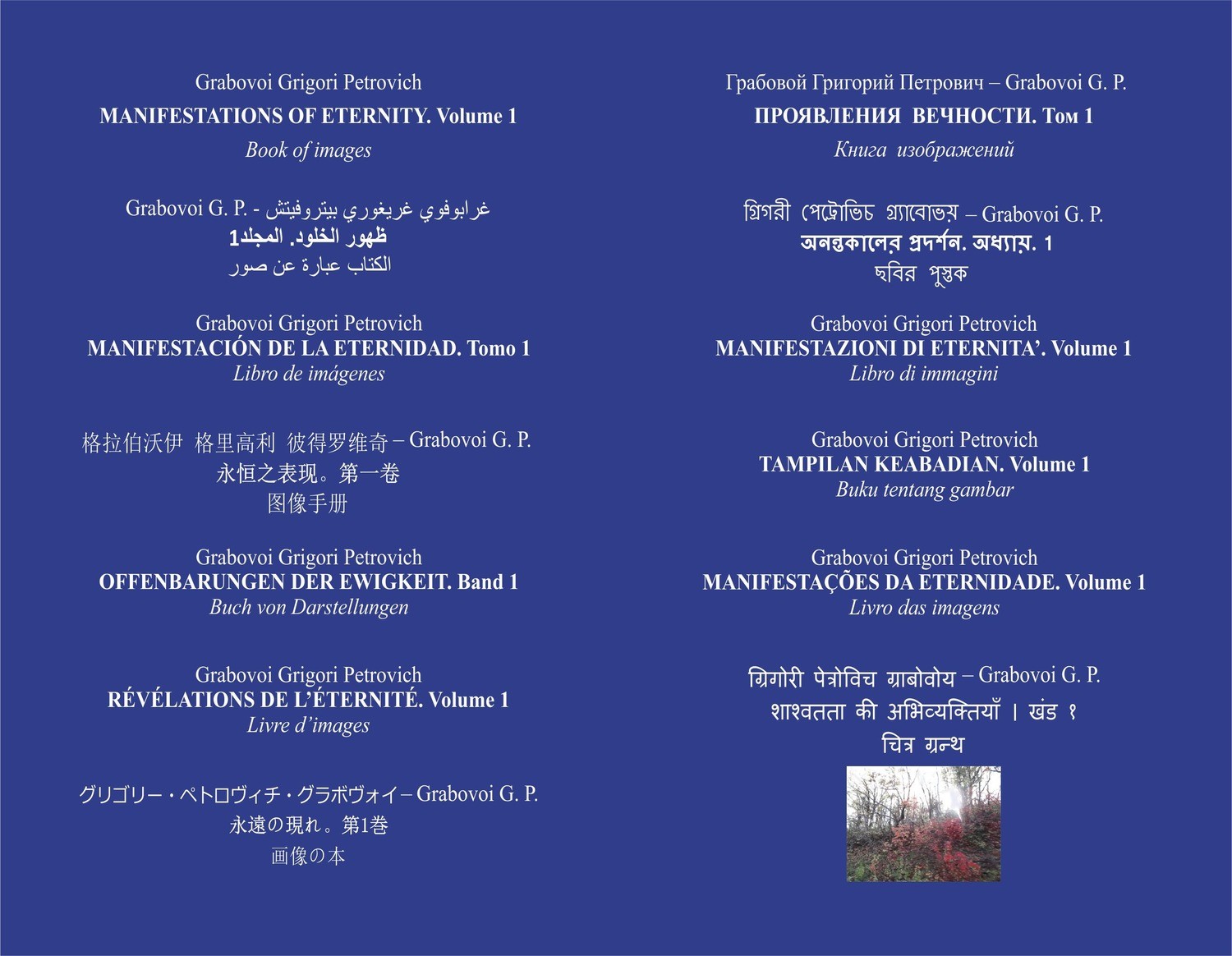 永遠の現れ, 第1巻. [Manifestations of Eternity. Volume 1] (hardcover)